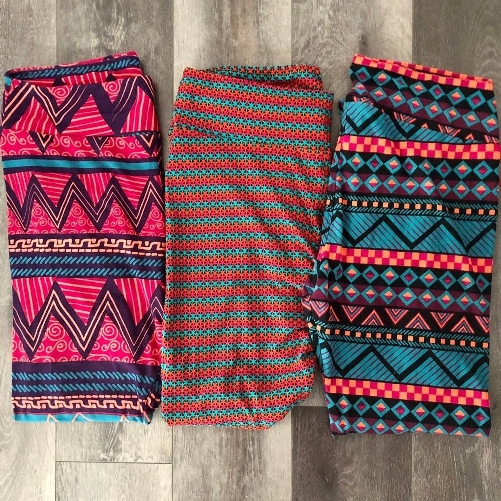 NWOT Lot of 3 TC Tall and Curvy LuLaRoe leggings